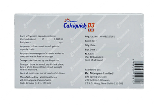 Calciquick D3 1k Capsule 10