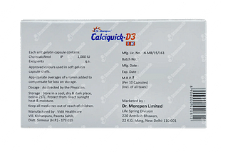 Calciquick D3 1k Capsule 10