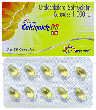 Calciquick D3 1k Capsule 10