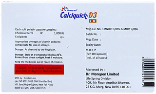 Calciquick D3 1k Capsule 10