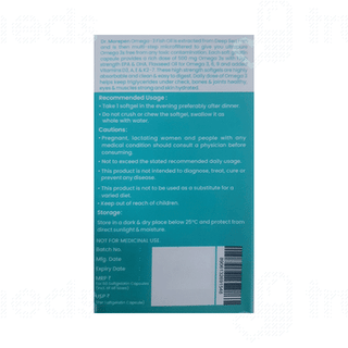 Dr Morepen Omega 3 Deep Sea Fish Oil 300 Mg Capsule 60