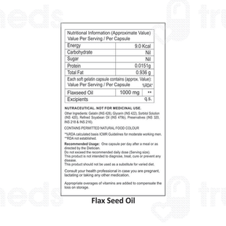 La Natures Flax Seed Oil Softgel Capsule 60