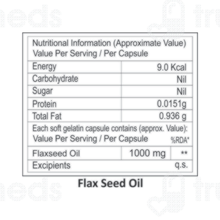 La Natures Flax Seed Oil Softgel Capsule 60