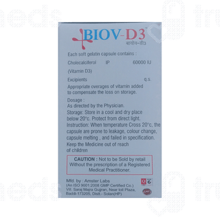 Biov D3 60000 IU Softgel Capsule 4