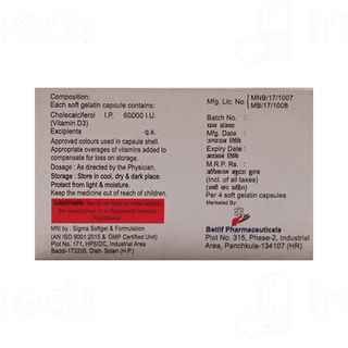 Bitcal D3 60000 IU Softgel Capsule 4