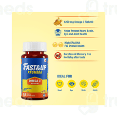 Fast And Up Promega 1250 MG Omega 3 Chocolate Soft Gels 60