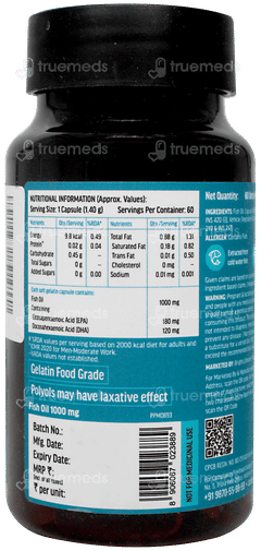 Healthkart Hk Vitals Fish Oil Capsule 60