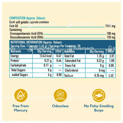 Healthkart Hk Vitals Fish Oil 1000mg Capsule 30