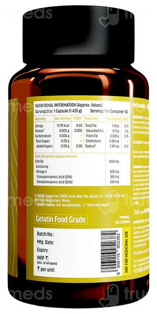 Healthkart Hk Vitals Advanced Omega 3 Capsule 60