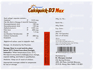 Calciquick D3 Max Capsule 10