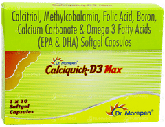 Calciquick D3 Max Capsule 10