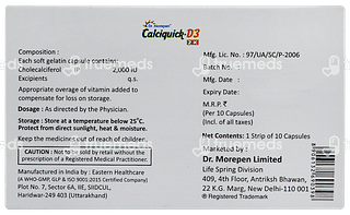 Calciquick D3 2k Capsule 10