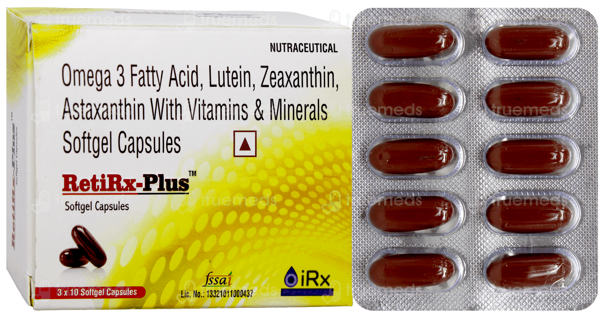 Retitren Retirx Plus Softgel Capsule 10 - Uses, Side Effects, Dosage, Price ...