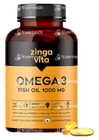 Zingavita Omega 3 Fish Oil 1000 MG Soft Gelatin Capsule 60