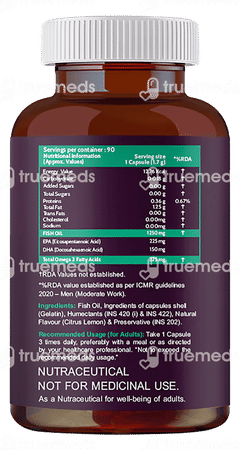 Carbamide Forte Fish Oil 1250mg Omega 3 375mg Capsule 90