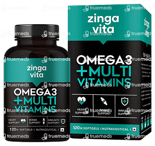 Zingavita Omega 3 + Multivitamins Soft Gelatin Capsule 120