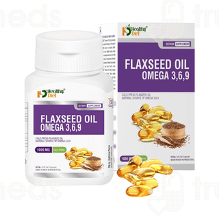 Healthy Diet Flaxseed Oil Omega 3,6,9 1000Mg Capsule 60