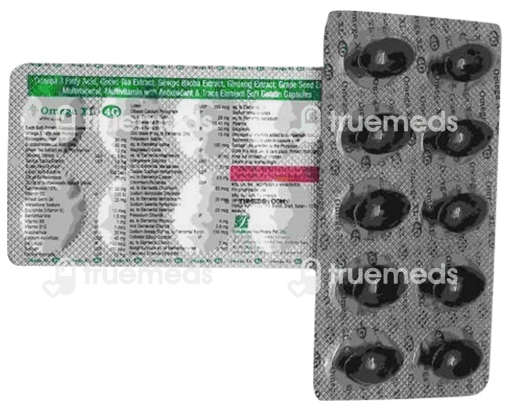 Omega Xl 4g Softgelatin Capsule 10 Uses, Side Effects, Dosage, Price