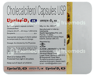 Uprise D3 1000 IU Softgel Capsule 15