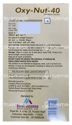 Oxy Nut 40 Capsule 15