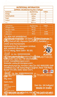 Dr Morepen Cod Liver Oil Capsule 100