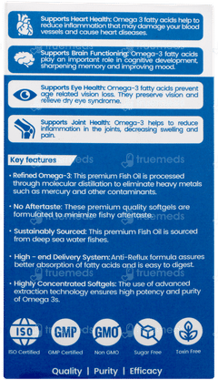 Dr Morepen Omega 3 Fish Oil Triple Strength 1250mg Capsule 60