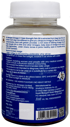 Dr Morepen Omega 3 Fish Oil Triple Strength 1250mg Capsule 60