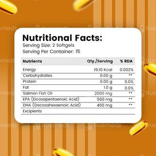 Nirvasa Omega 3 Salmon Fish Oil Softgel Capsule 60