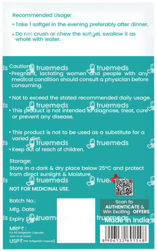 Dr Morepen Omega 3 Deep Sea Fish Oil 500mg Capsule 60