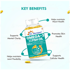 Dr Morepen Omega 3 Deep Sea Fish Oil 500mg Capsule 60
