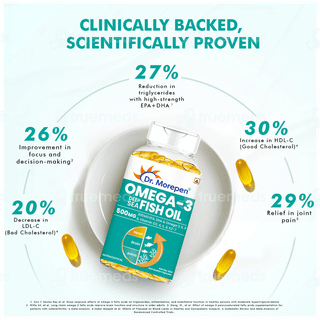 Dr Morepen Omega 3 Deep Sea Fish Oil 500mg Capsule 60