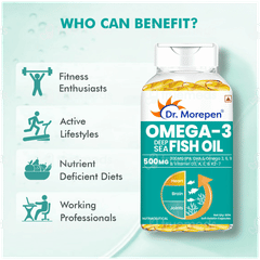Dr Morepen Omega 3 Deep Sea Fish Oil 500mg Capsule 60