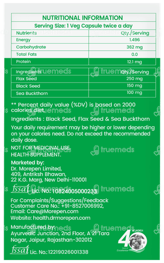 Dr Morepen Veg Omega 3 6 7&9 Capsule 60