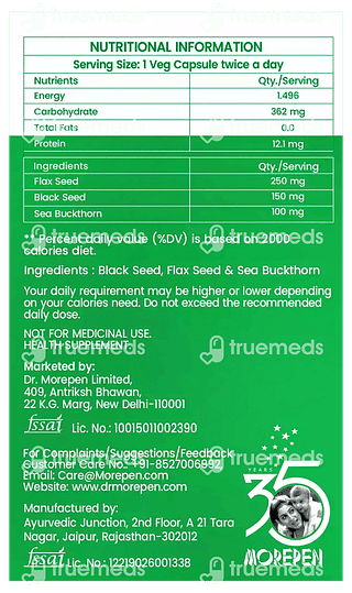 Dr Morepen Veg Omega 3 6 7 9 Capsule 60