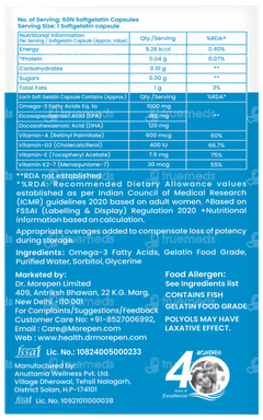 Dr Morepen Omega 3 Deep Sea Fish Oil 1000mg Capsule 60