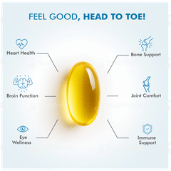 Dr Morepen Omega 3 Deep Sea Fish Oil 1000mg Capsule 60