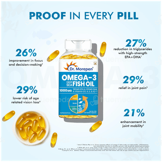 Dr Morepen Omega 3 Deep Sea Fish Oil 1000mg Capsule 60