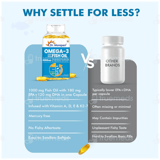 Dr Morepen Omega 3 Deep Sea Fish Oil 1000mg Capsule 60