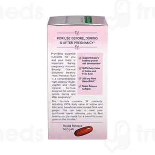 Natures Bounty Optimal Solutions Healthy Mom Prenatal Softgel Capsule 60