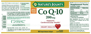Natures Bounty Co Q 10 200 Mg Softgels Capsule 80