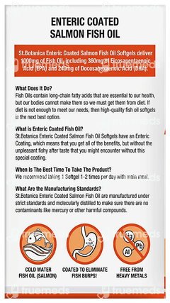 St Botanica Salmon Fish Oil 1000 MG Softgels Capsule 60