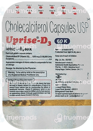 Uprise D3 60k IU Softgel Capsule 12