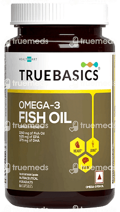 Truebasics Omega 3 Fish Oil Soft Gelatin Capsule 60