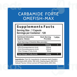Carbamide Forte Double Strength Fish Oil 1000 MG Softgel Capsule 120