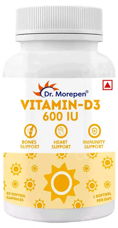 Dr Morepen Vitamin D3 Capsule 60 Dr Morepen Vitamin D3 Capsule 60