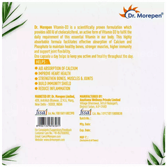 Dr Morepen Vitamin D3 Capsule 60 Dr Morepen Vitamin D3 Capsule 60