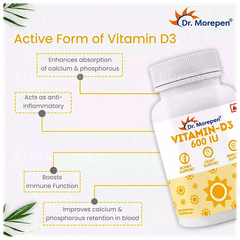 Dr Morepen Vitamin D3 Capsule 60 Dr Morepen Vitamin D3 Capsule 60
