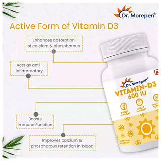 Dr Morepen Vitamin D3 Capsule 60