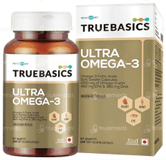 Truebasics Ultra Omega 3 Soft Gelatin Capsule 90 Truebasics Ultra Omega 3 Soft Gelatin Capsule 90