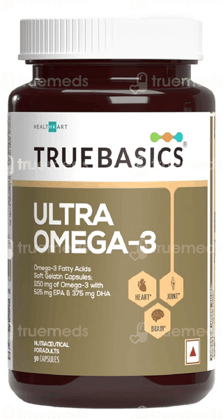 Truebasics Ultra Omega 3 Soft Gelatin Capsule 90